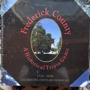 New in box- Frederick County Historical Trivia Game